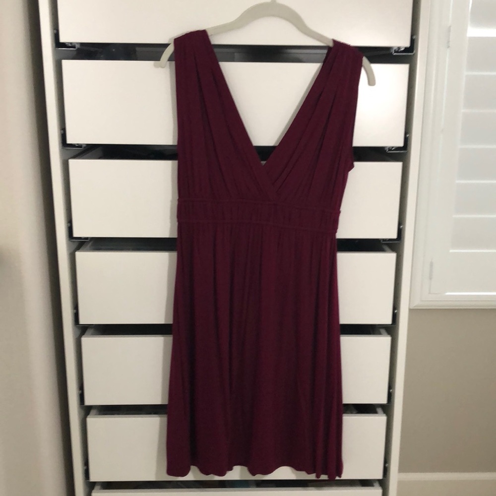 BNWT Loft dress.  Burgundy color. Size small